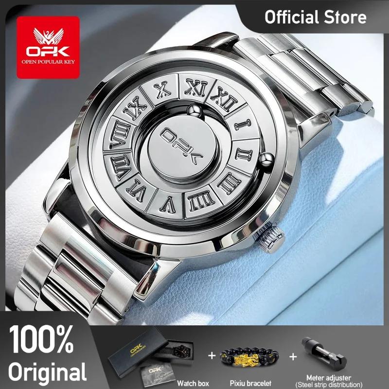 OPK 8181 Мужские часы Оригинальный бренд Кварцевые наручные из нержавеющей стали 30 м