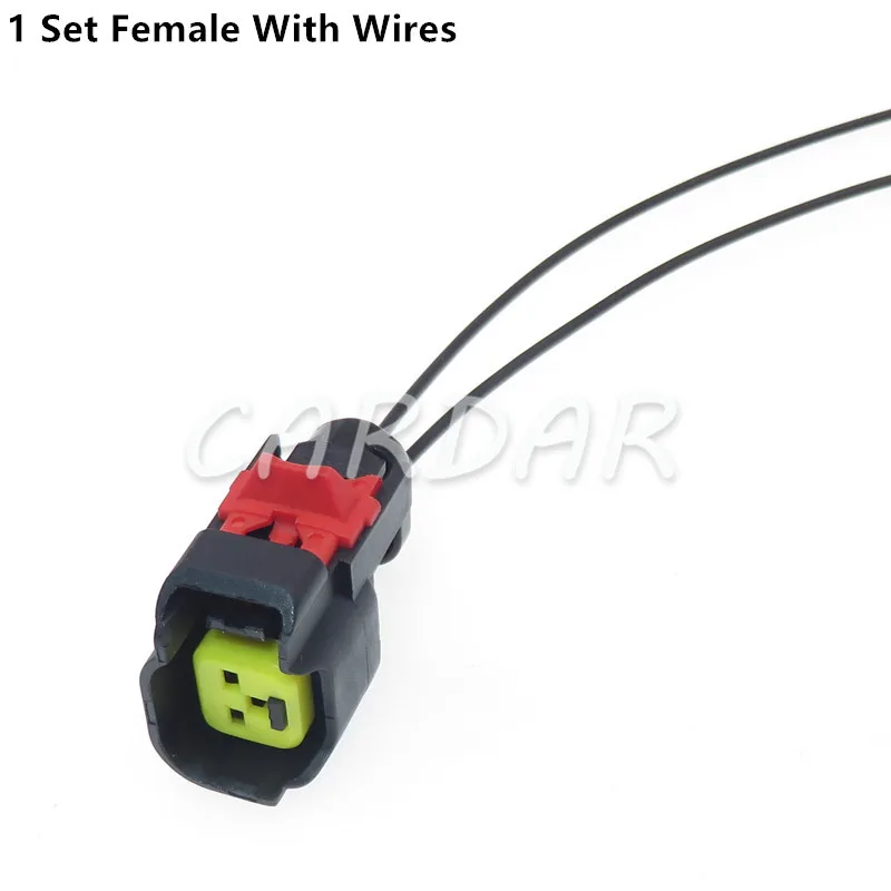 

1 компл. 2-контактный EV6 топливная флейта сопло автомобильный Водонепроницаемый Электрический проводной разъем Автомобильная розетка для автомобиля