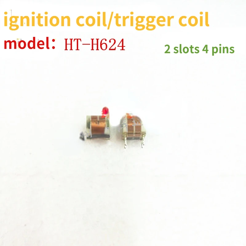 

10Pcs 2 Slot 4 Pin HT-H624 Ignition Trigger Coil Pulse High Voltage Kit