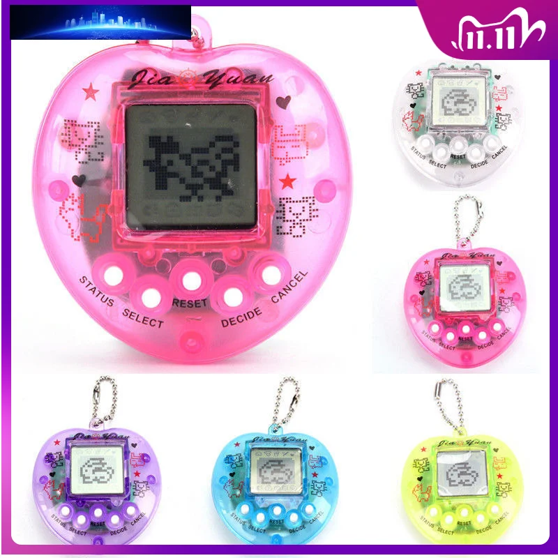 

1PCs Transparent Electronic Pets Tamagotchi 90S Nostalgic 49 Pets In One Virtual Cyber Digital Pet Toys Pixel Funny Play Toys
