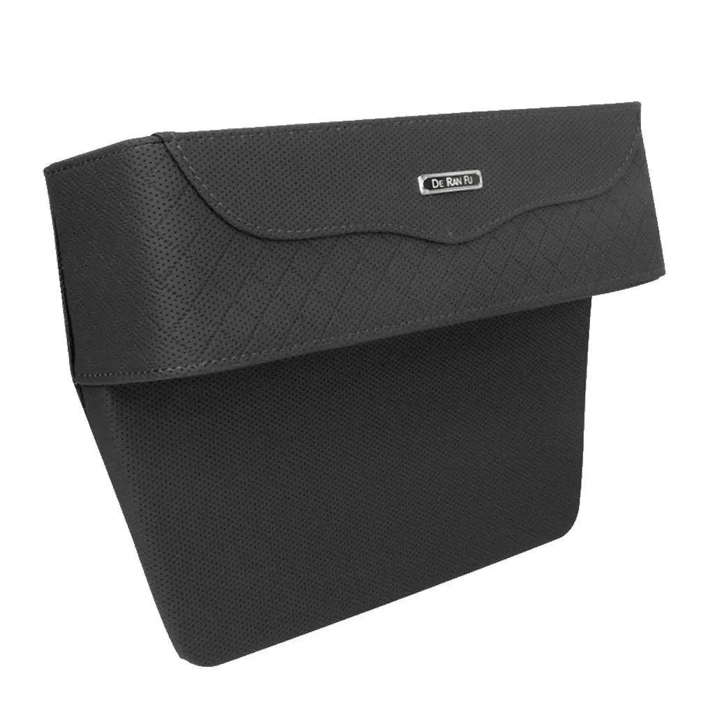 

PU Leather Slit Storage Box Cup Holder Organizer for Small Objects ,Such as Parking Cards,