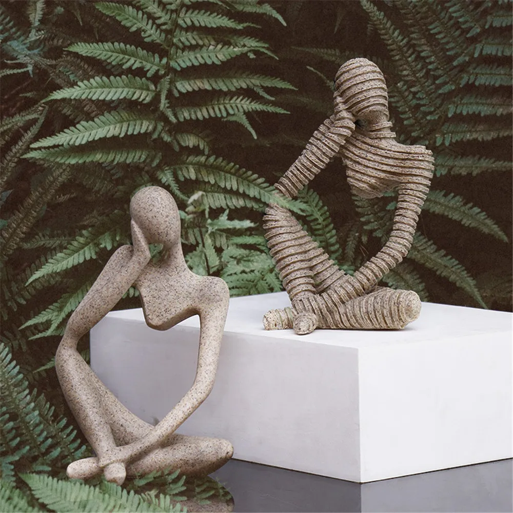 

Полимерная статуя истончика, спортивная фигурка для йоги, полимерные художественные изделия, скульптура для гостиной, украшение журнально...