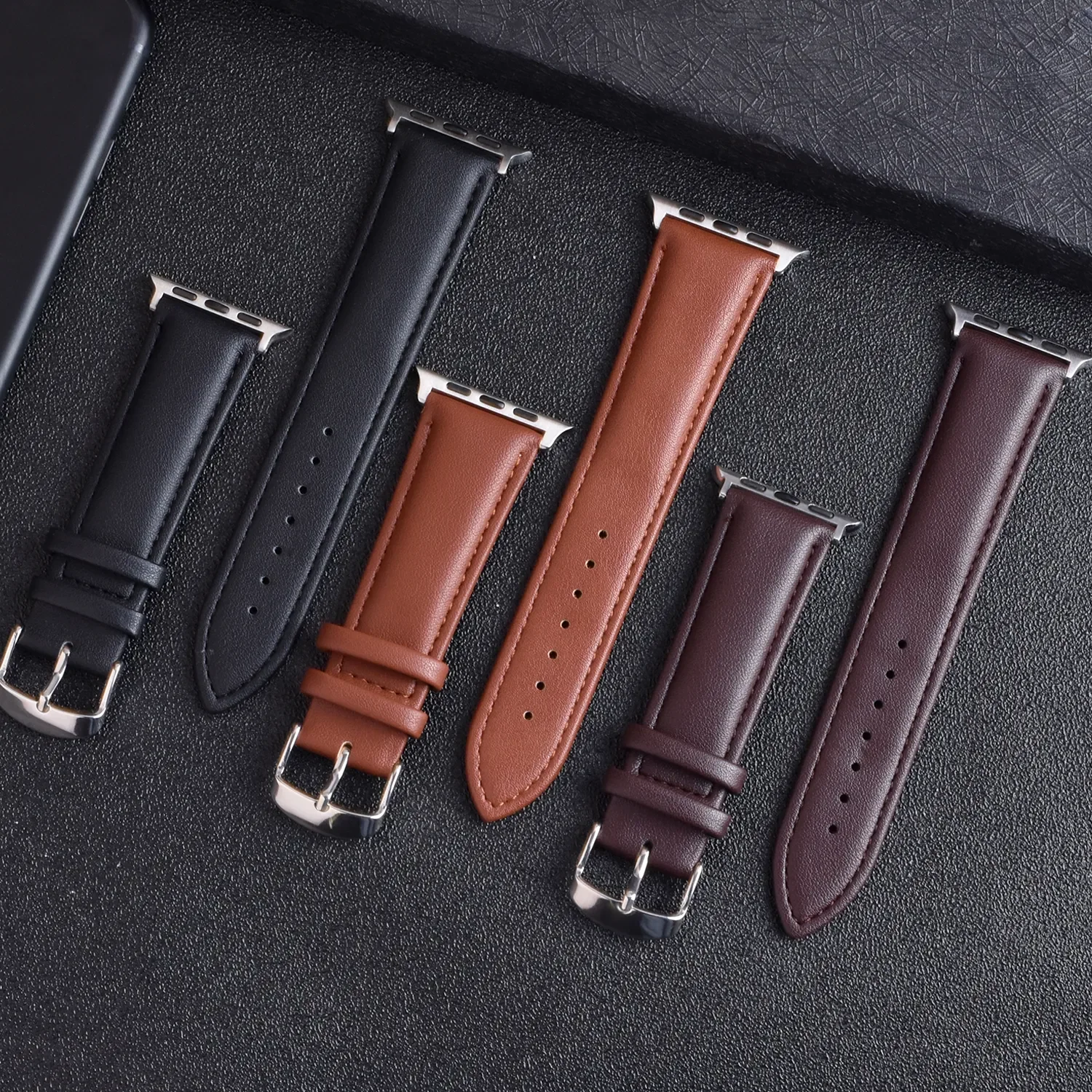 Belt Genuine Leather Band for Apple Watch 42MM 38MM 44MM 40MM 41MM 45MM Strap for iWatch 7 6 SE 5 4 3 2 1 Wristband