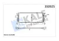 

350925 for TURBO radiator INSIGNIA, ASTRA J, ASTRA J, CRUZE 08 / 11