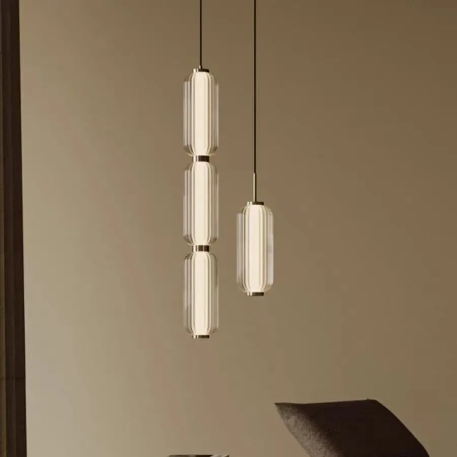 Прикроватная стеклянная маленькая люстра дизайнерский подвесной светильник для