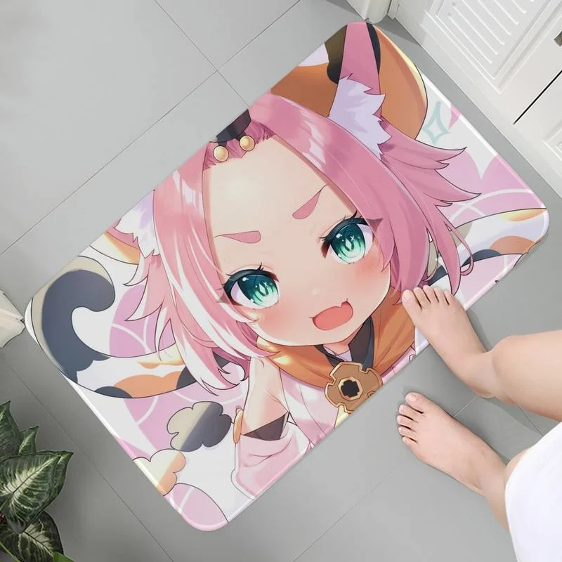 

Rug Carpet Washable Soft Bedroom Entrance Indoor Floor Mats Modern Coffee table Genshin Impact Bath Mats Mat bedside Area Rugs