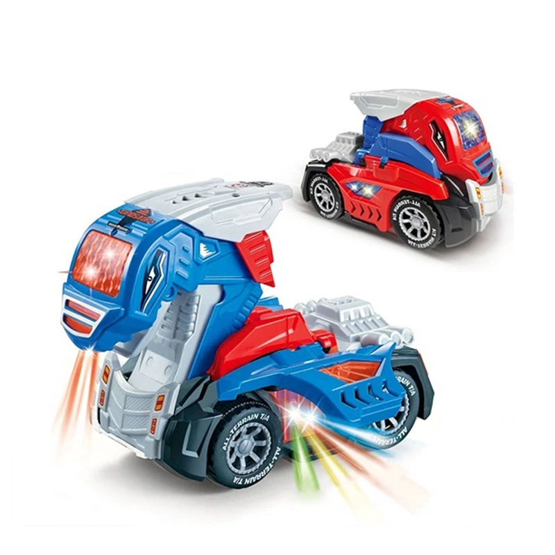 

Q9QB 8’’ Electronic Dinosaur Car Toy w/ Luminous LED Light Music Baby Birthday Gift