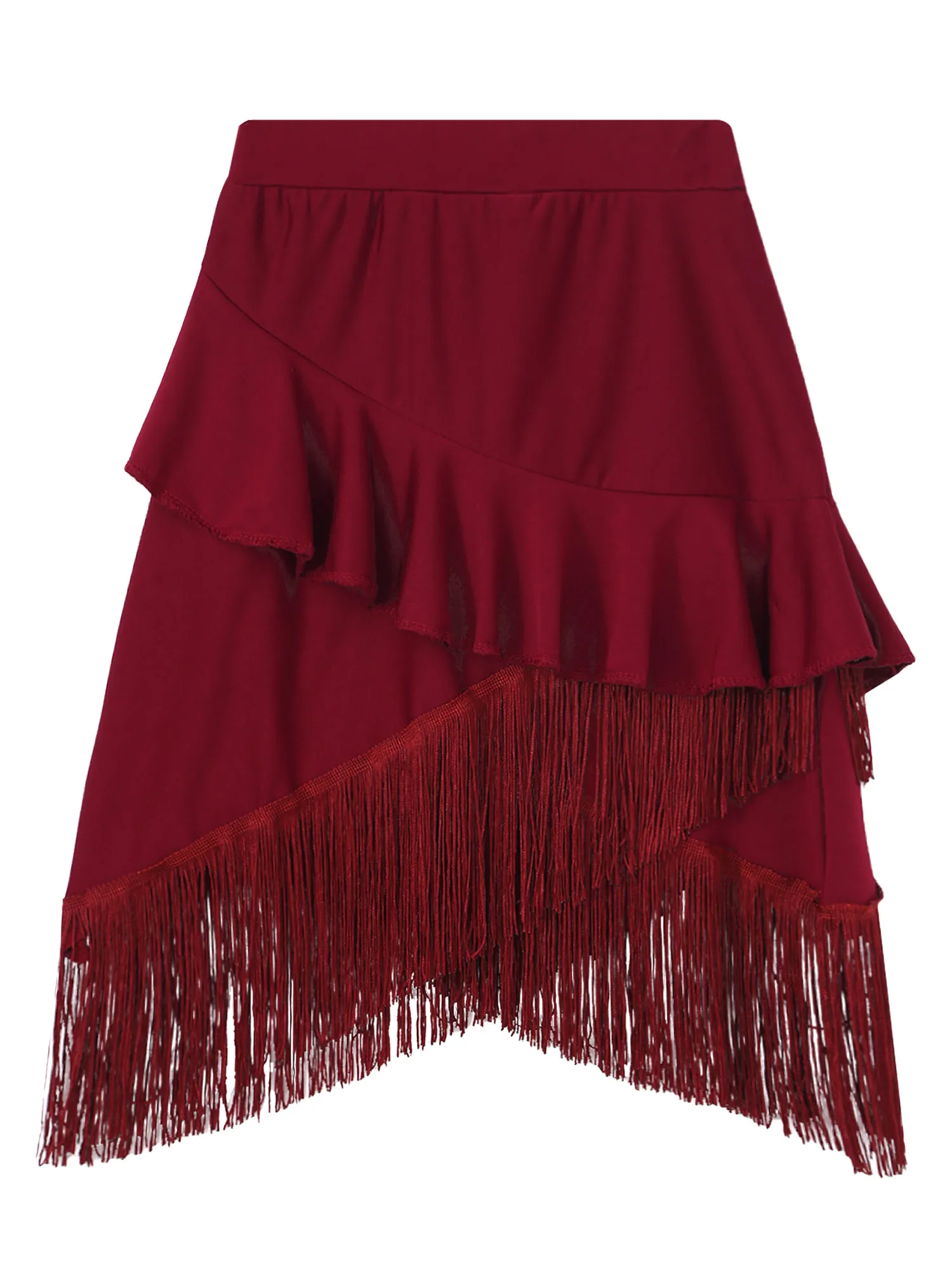 Женская юбка с высокой талией для латиноамериканских танцев |