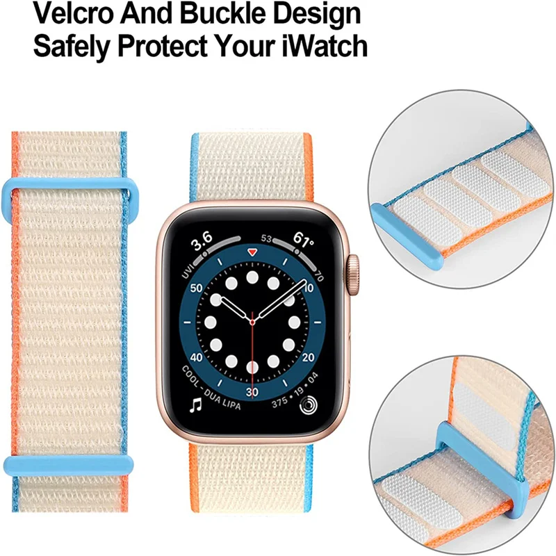 Nylon Strap For Apple Watch Band 8 7 SE 6  Ultra 49MM 40MM 44MM 45MM 41MM Accessories bracelet for iWatch  series 5 4 38MM 42MM