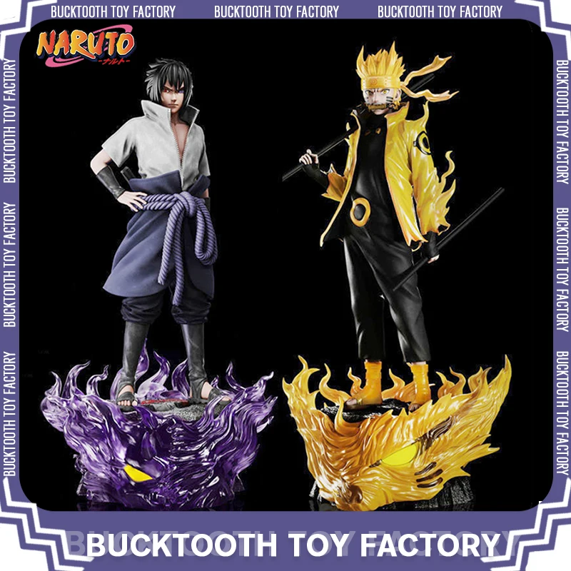 

Фигурка Наруто Узумаки Наруто Учиха Саске GK, 38 см