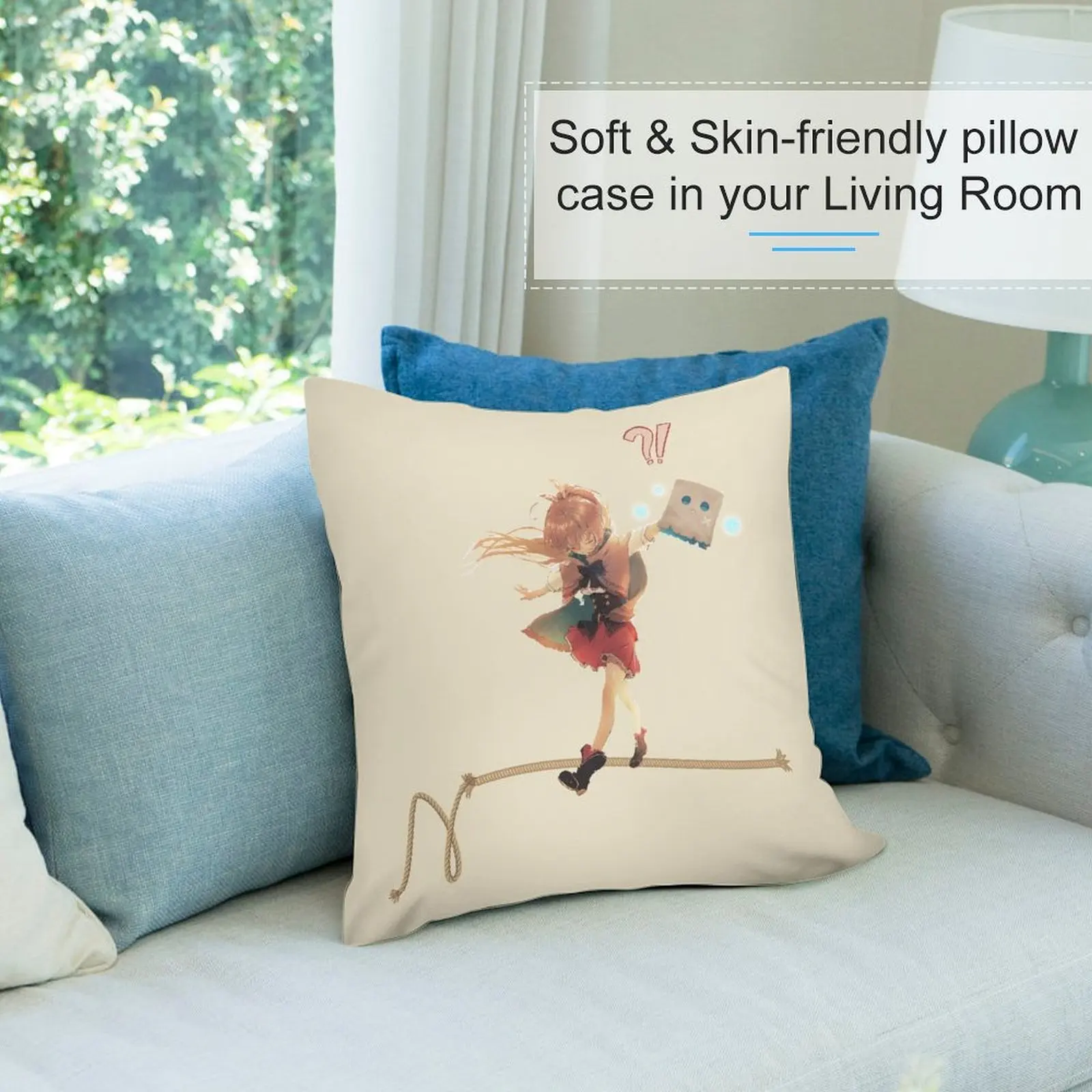 Nanashi Mumei декоративная подушка для гостиной детская