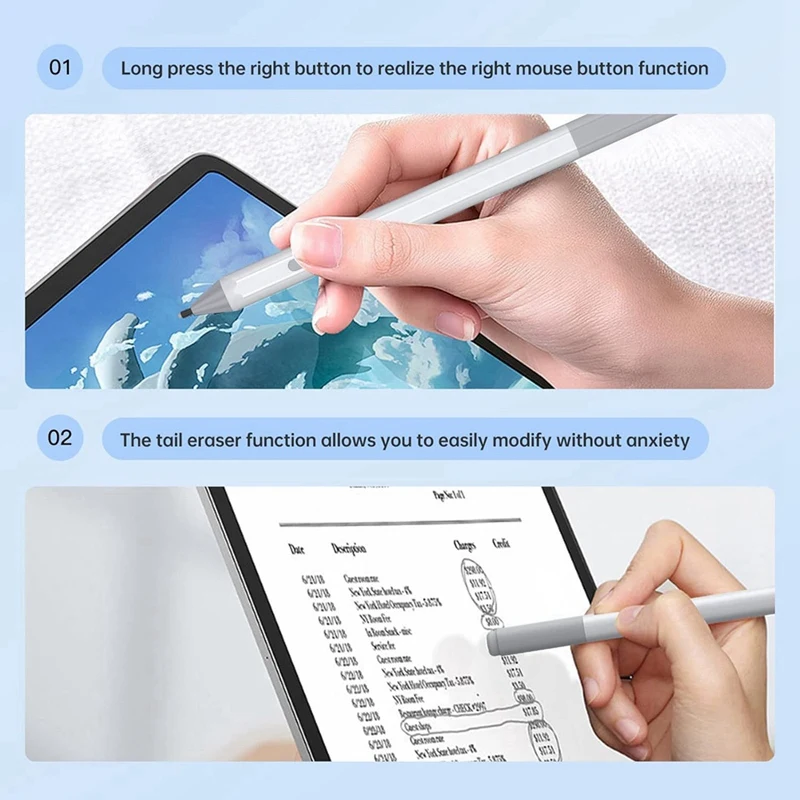 Стилус для Surface Pro 8/X/7/6/5/4/3/Surface 3/Go 2/Go 3/Book