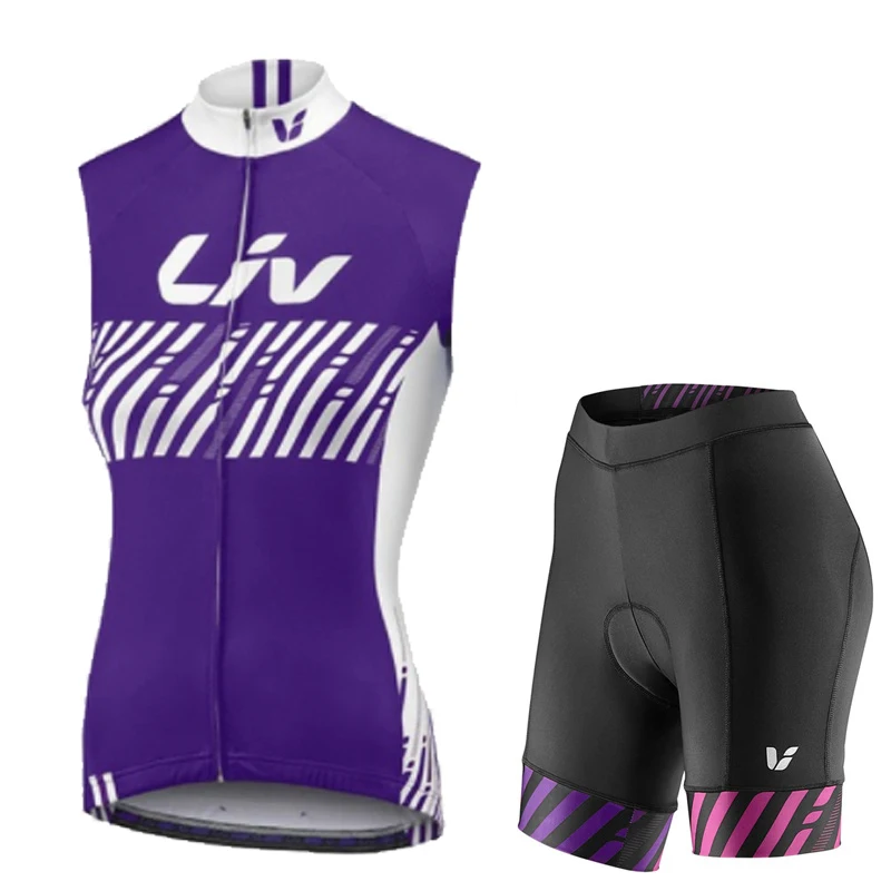 

2022 Women LIV Cycling vest shorts set Summer Breathable Short Sleeve Cycling Clothing Quick-Dry MTB Bike Cycling Clothes Suit