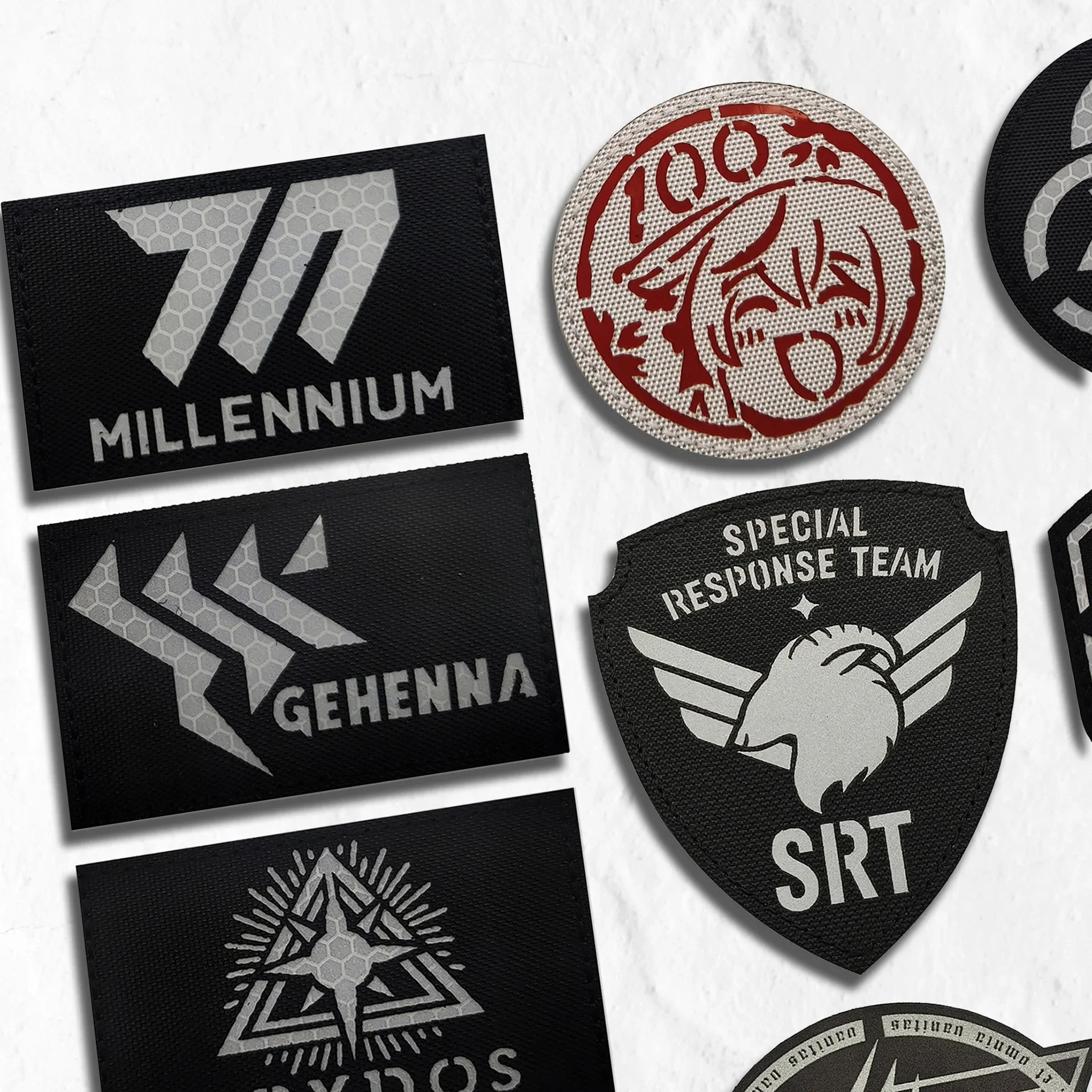 Синие архивные нашивки нейлоновая светоотражающая тактическая повязка на руку