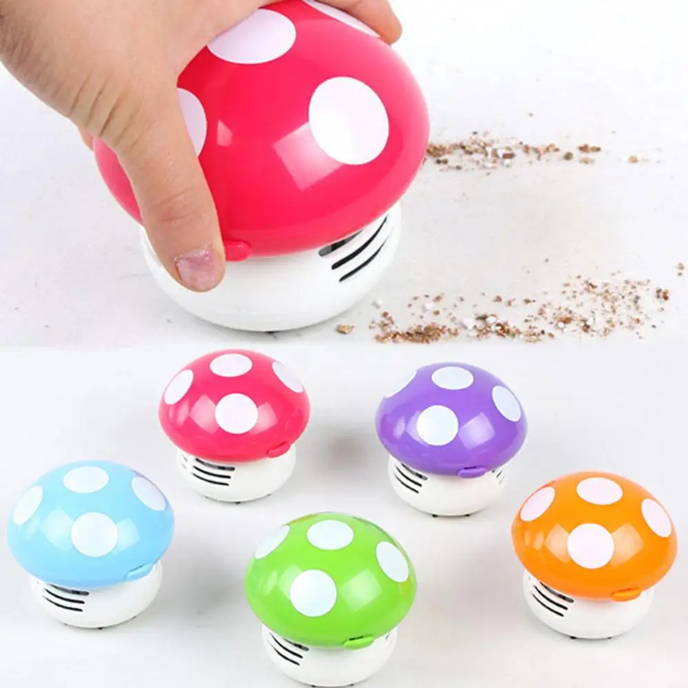 

Mini Vacuum Cleaner Cleaner Cartoon Mushroom Dust Removal Office Home Desktop Cleaning Vacuum Cleaner
