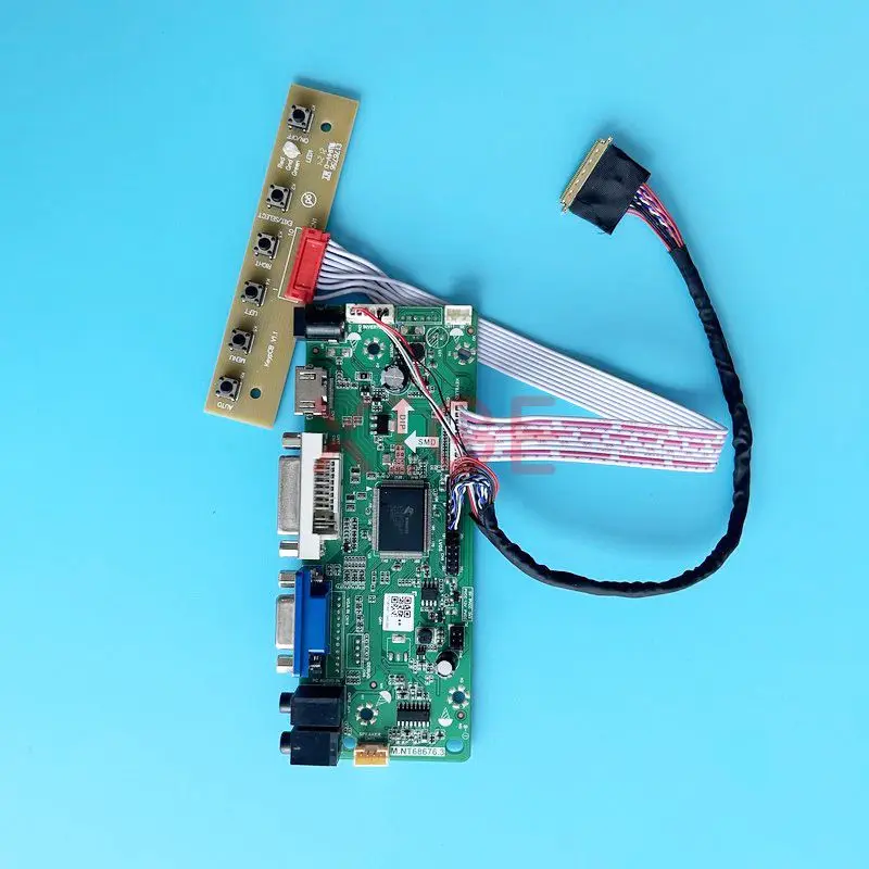 

Плата драйвера контроллера подходит для LTN156AT05 LTN156AT09 1366*768 VGA DVI аудио экран ноутбука 15,6 "HDMI-совместимый LVDS 40 Pin DIY комплект