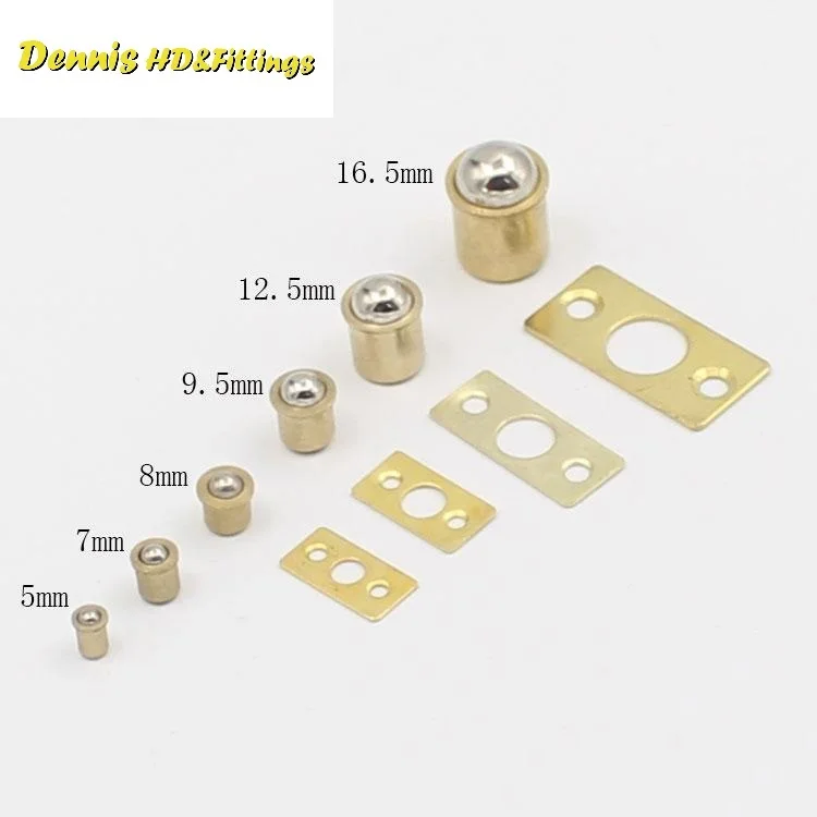 

10PCS/Lot Solid Brass Ball Furniture Door Catch Latch Stop