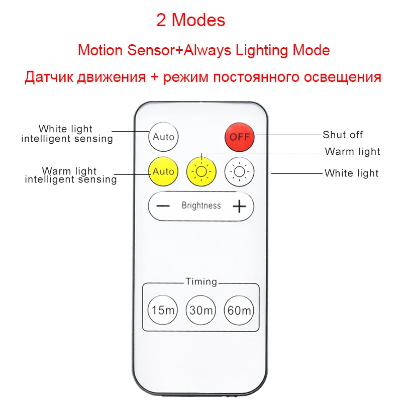 Подсветка для шкафа с USB-зарядкой и беспроводным пультом дистанционного