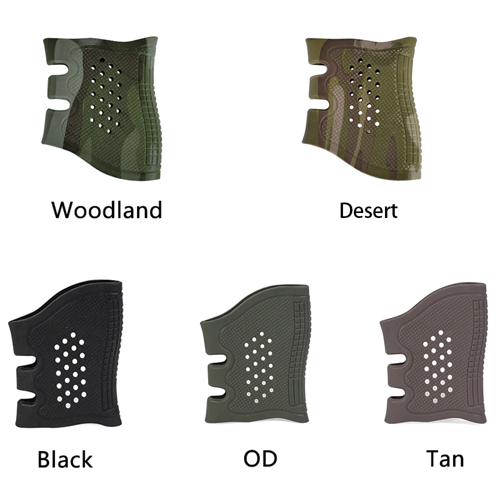 Tactical Rubber Grip Sleeve Anti-Slip Glove Holster Protect Cover Hunting Gun Accessories |