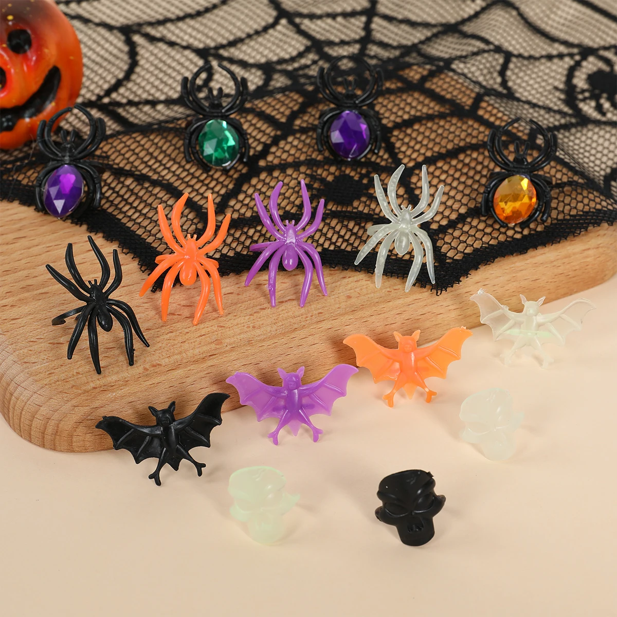 50 шт. новинка Хэллоуин пластиковые драгоценные камни искусственные игрушки для