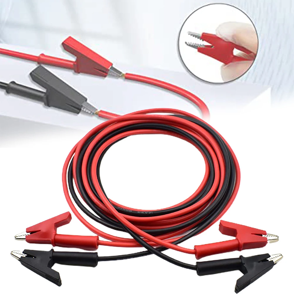 

2 шт., силиконовые зажимы для мультиметра, 14 AWG 1500 В 20 А