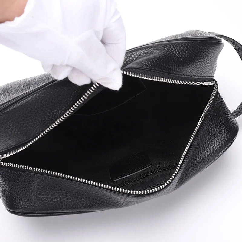 New men's leather clutch bag High Quality Fashion Bags Men's Leather Casual Large Capacity Clutches Envelope Bags