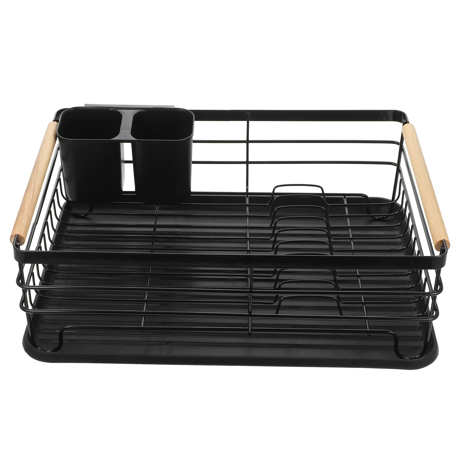 

Dishes Drying Rack Cutlery Holder Racks Metal The Sink Strainers Kitchen Counter Plate Storage Shelf Drainer
