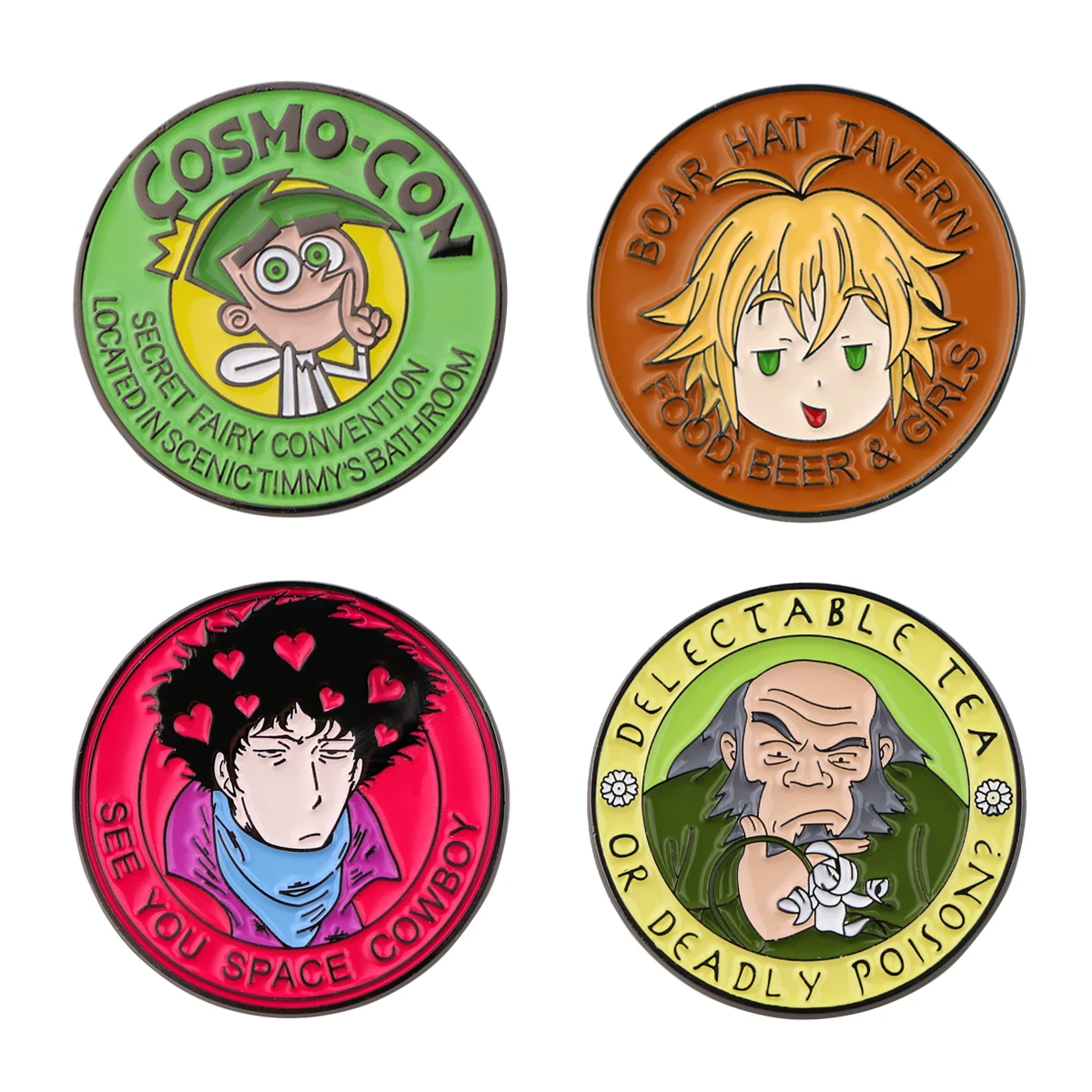 

Avatar Anime Enamelled Brooches Cartoon Character Round Pins Clothing Backpack Lapel Badges Fashion Jewelry Accessories Gifts