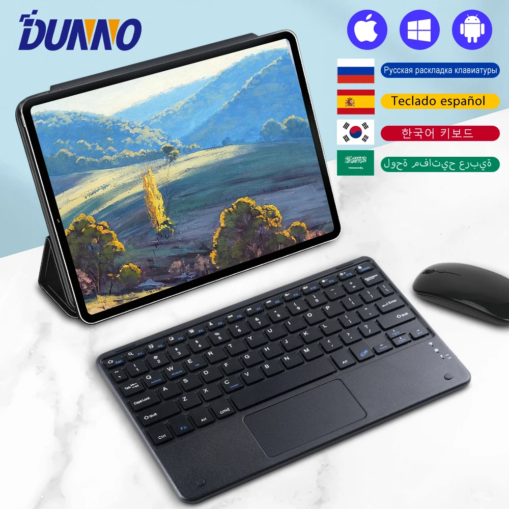 

Touchpad Wireless Keyboard For iPad Samsung Xiaomi Huawei Lenovo Teclado For iOS Android Windows Bluetooth Keyboard and Mouse