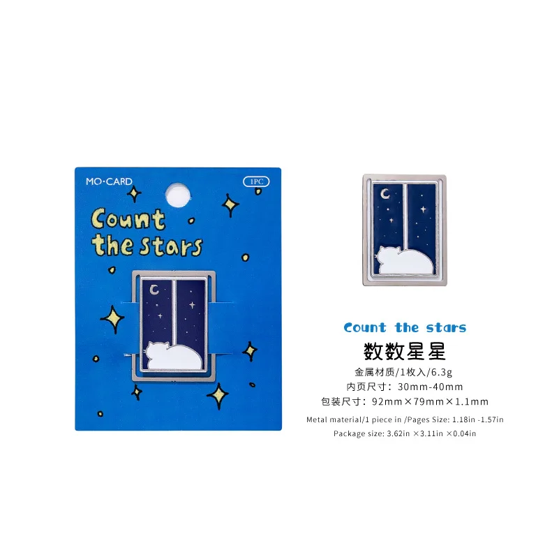 

Металлические закладки Victor Cat Life