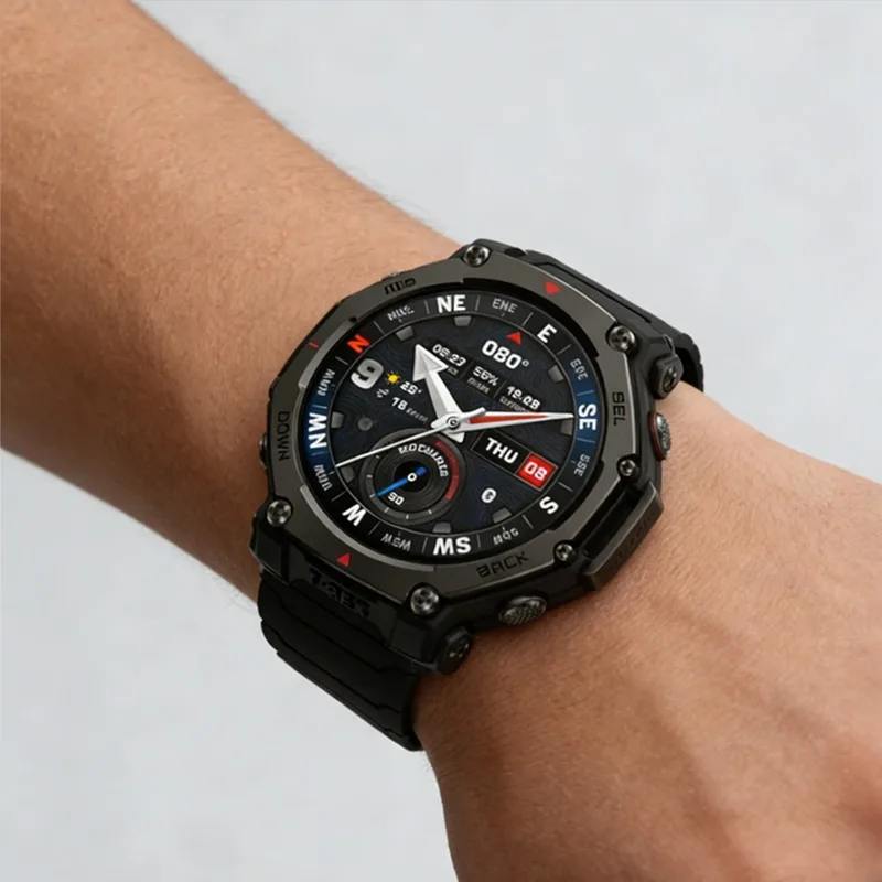 Фото Магнитный силиконовый ремешок 20 мм 22 мм для Amazfit T-Rex3 Pro 48/44 мм, классический деловой ремешок для Amazfit Active 2 3 Helio/Balance 2/Bip 6 №5