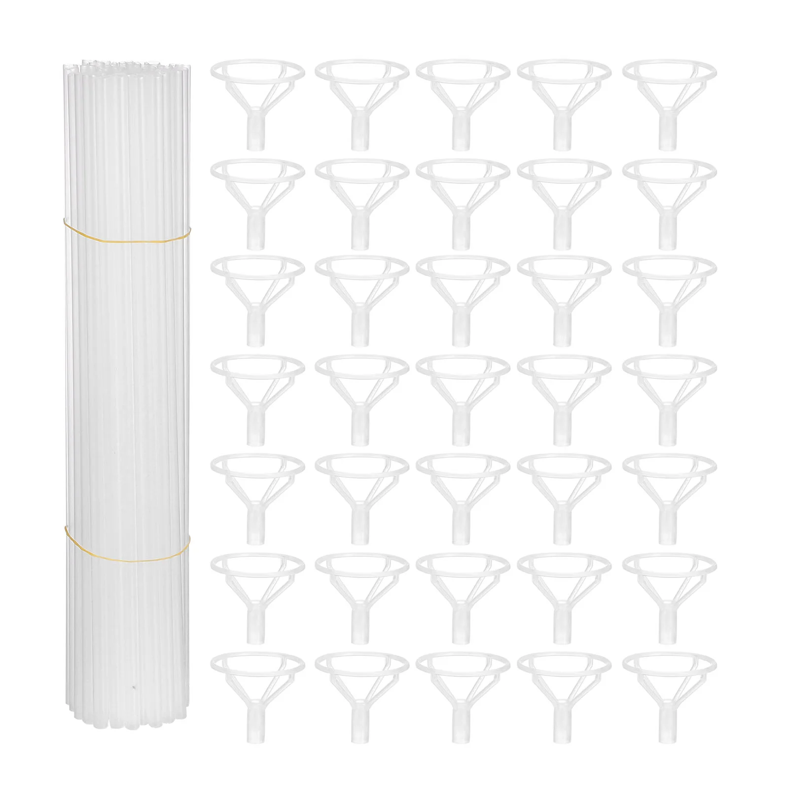 

Balloon Sticks Holder Stand Stick Cups Cup Clear Support Pole Holders Party Balloons Base Kit Wedding Table Stands Rod