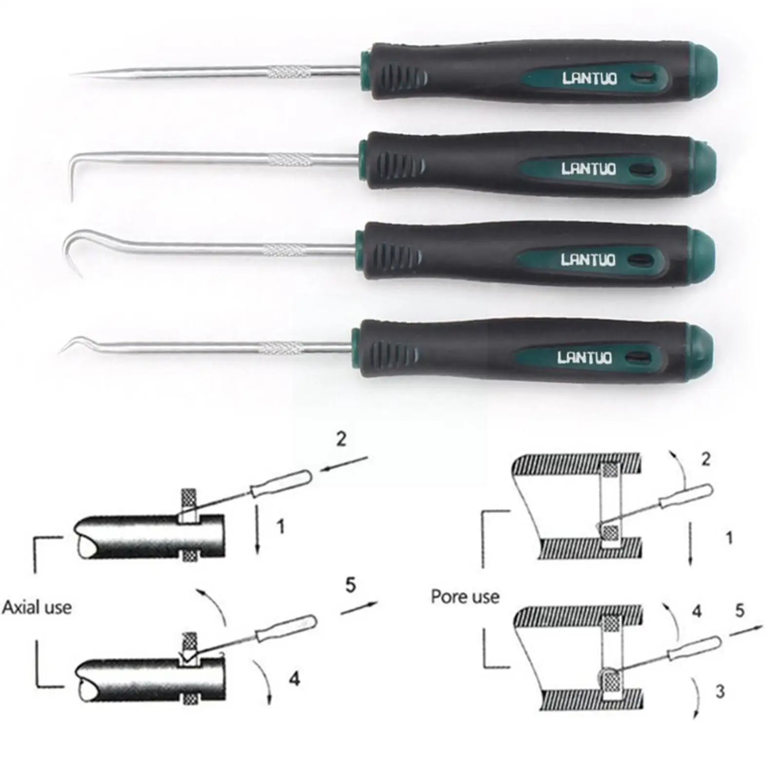 

Набор отверток с масляным уплотнением, комплект из 4 крючков для уплотнительных колец для автомобилей, гаражей, сантехники, мастерских по ме...