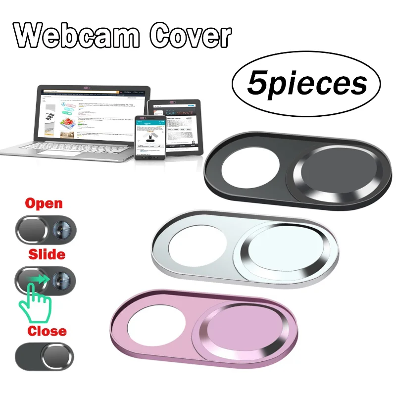 

WebCam Cover Slider Metal Ultra Anti-spyThin Camera Lens Protect Cover Phone PC Laptop Tablet Lens Privacy Protection Sticker