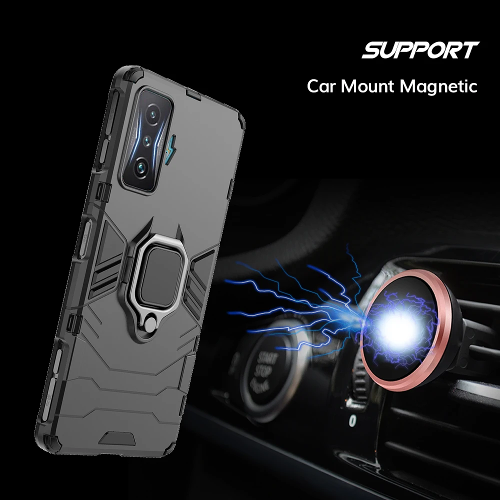 UFLAXE Original Shockproof Case for Xiaomi Poco F4 GT Back Cover Hard Casing with Ring Stand enlarge