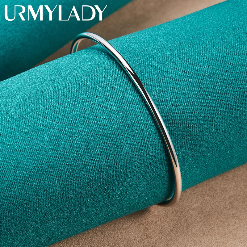 

Браслет женский спиральный из серебра 925 пробы с двойной головкой, 4 мм