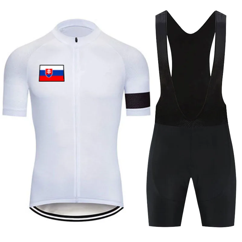 

2022 Slovakia Cycling Jersey Set Maillot Ropa Ciclismo Summer Cycling Bicycle Clothing MTB Bike Clothes Uniform Man Cycling Suit