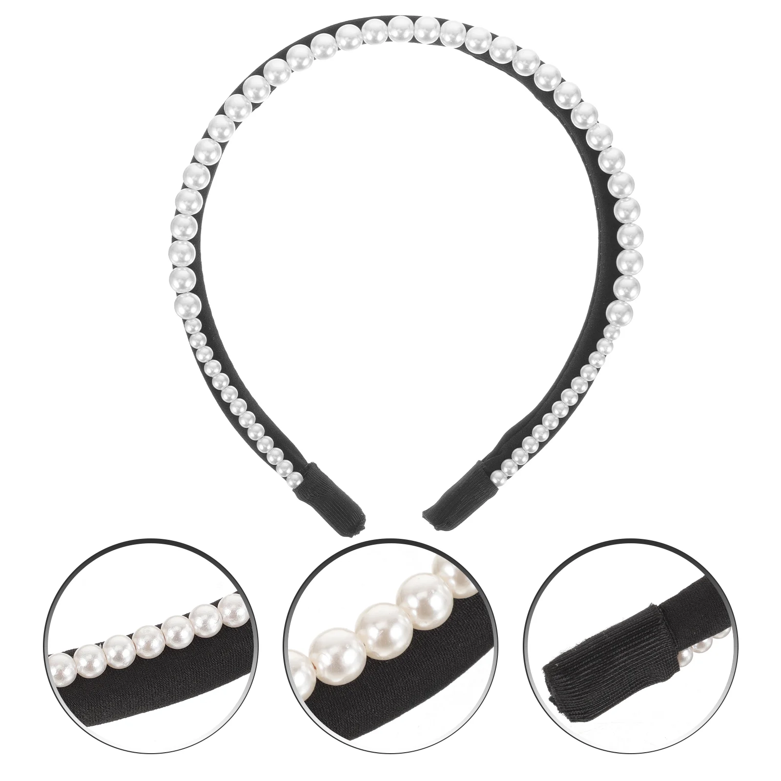 

Повязка на голову женская с жемчугом, свадебный головной убор для невесты, аксессуары для волос с жемчугом