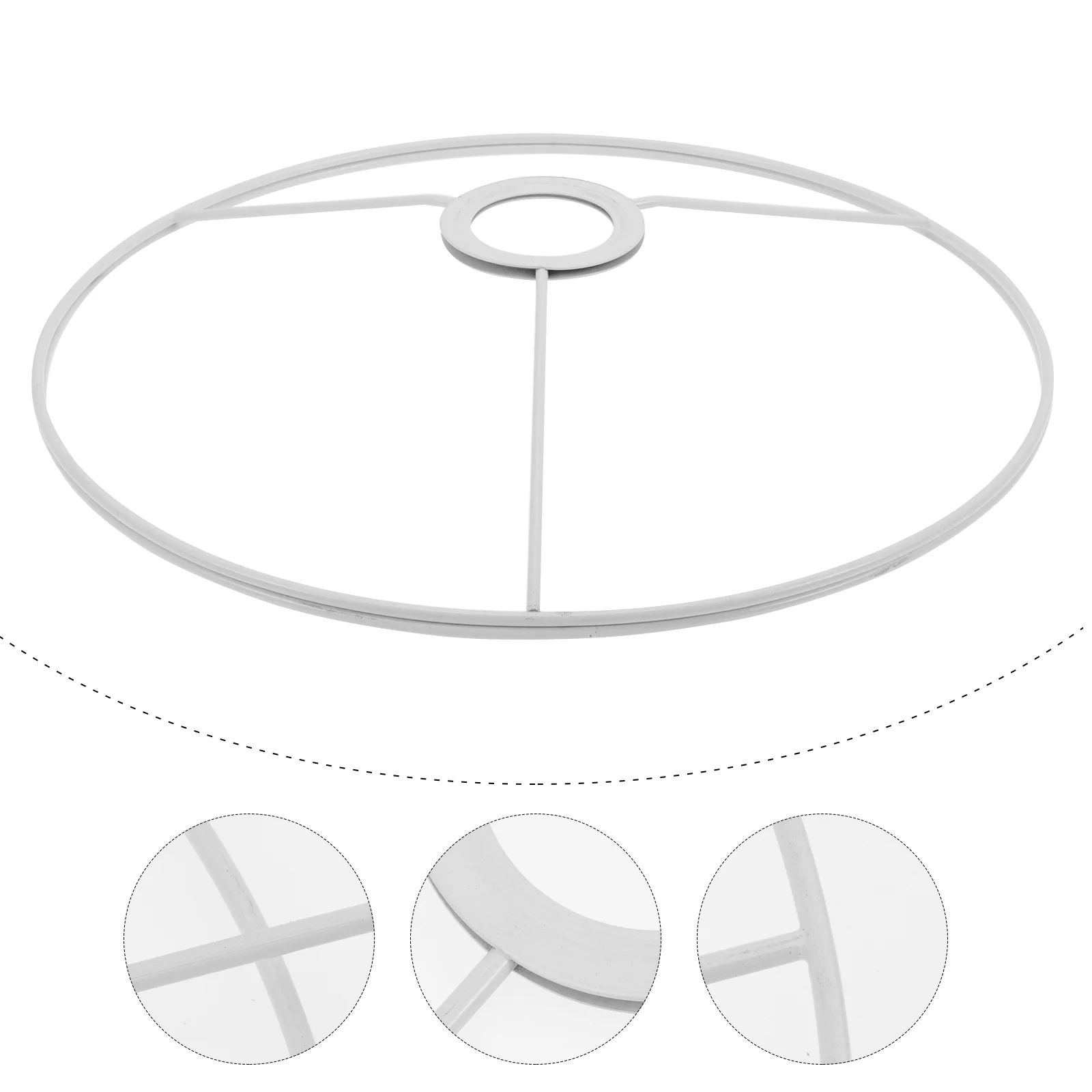 

Floor Lamp Shade Holder Metal Ring Support For Vintage Lantern Lampshade Pendant Light Round Stand Electric Wire