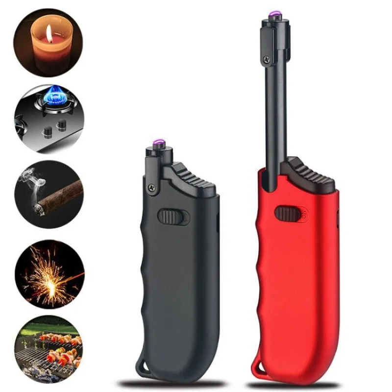 

Windproof plasma USB pulse flameless single arc lighter outdoor portable ignition gun suitable for kitchen candle BBQ gas stove