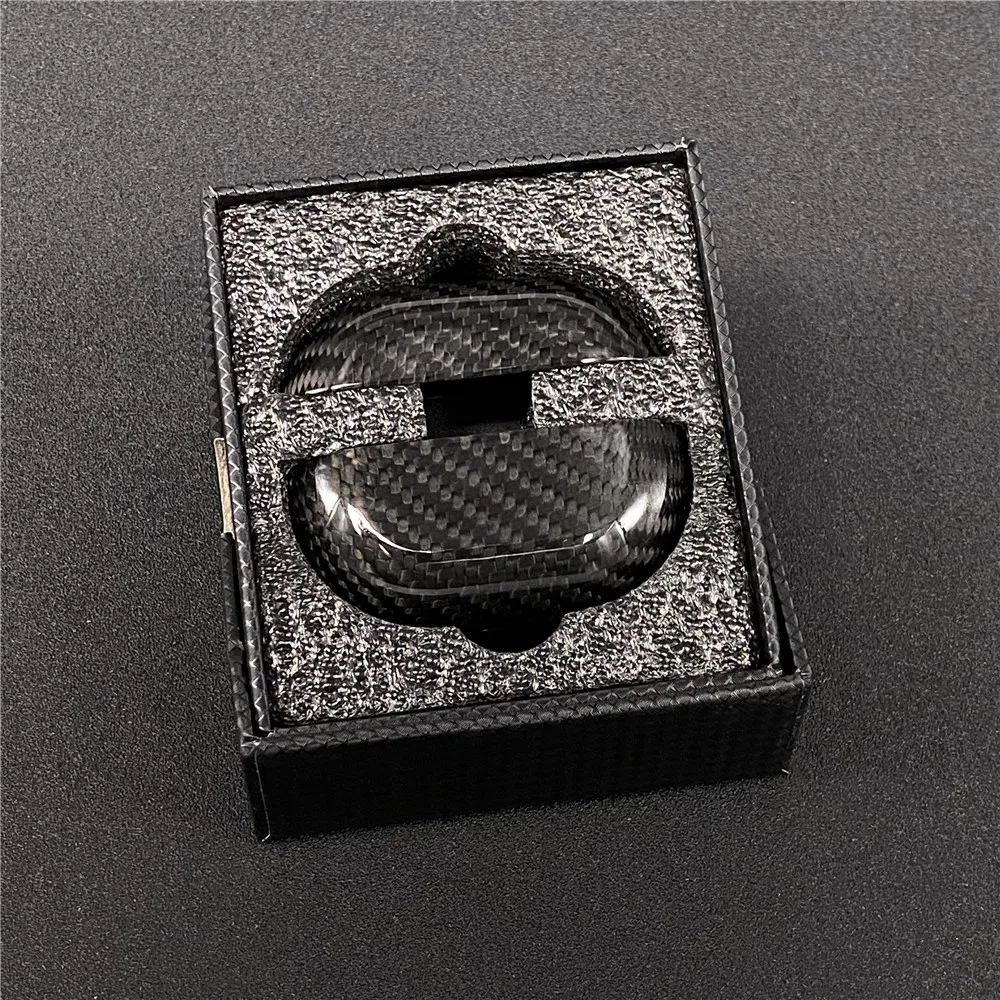 

Real Carbon Fiber Case for HUAWEI FreeBuds Pro Wireless Bluetooth Headphone Protective Slim Cover for FreeBuds Pro Glossy Black