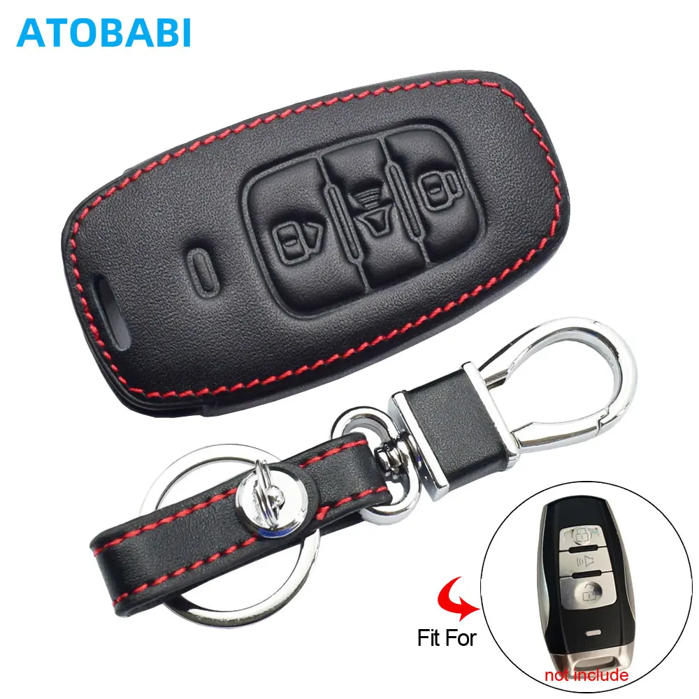 

Кожаный чехол для автомобильного ключа, автоаксессуары для GWM Great Wall Haval H2 2017 2018 2019 H6 Coupe, чехлы для смарт-пульта дистанционного управления, защитная сумка