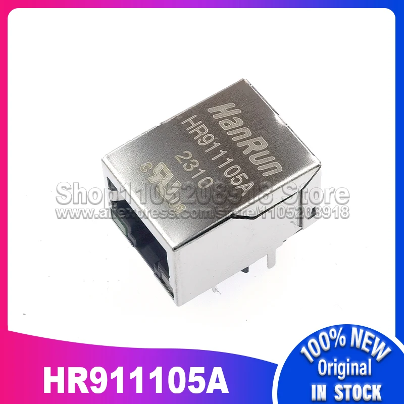 Фото Однопортовый разъем RJ45 HR911105A, 1~10 шт./лот, HR911105A, 100% новый, в наличии на складе. №2