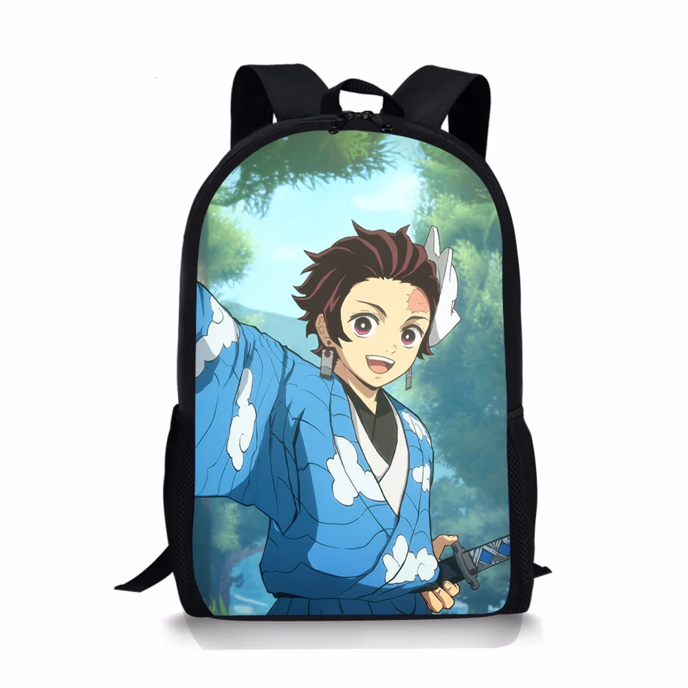 Hot Anime Demon Slayer Backpack Waterproof Student School Bags Boys Girls Bookbag Cosplay Travel Bag Knapsack
