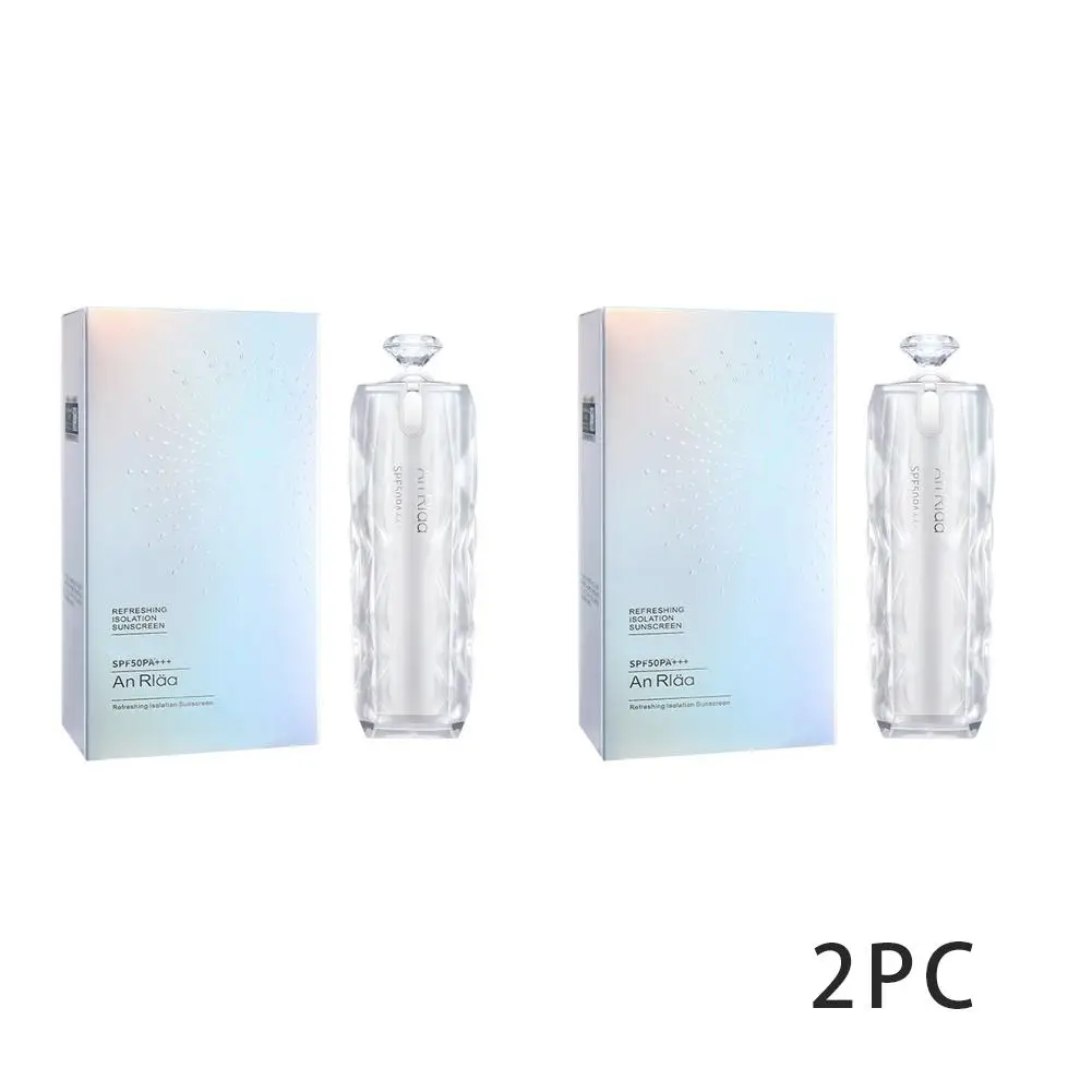 Солнцезащитный крем 2 в 1 SPF 50 изоляция лица Осветляющий кожу защита от пота