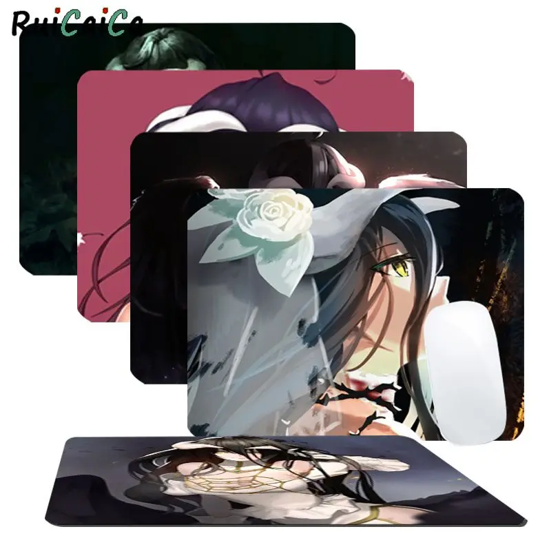 

RuiCaiCa Your Own Mats Overlord Albedo Laptop Gaming Mice Mousepad Top Selling Wholesale Gaming Pad mouse