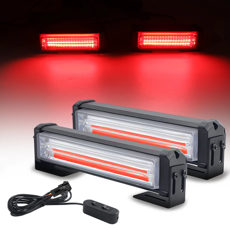 

2 шт. COB автомобильные стробоскопические сигнальные огни 40 вт удаленная автомобильная решетка сильный свет мигающий аварийный свет для внедорожника грузовика полиции лампа 12-24 в