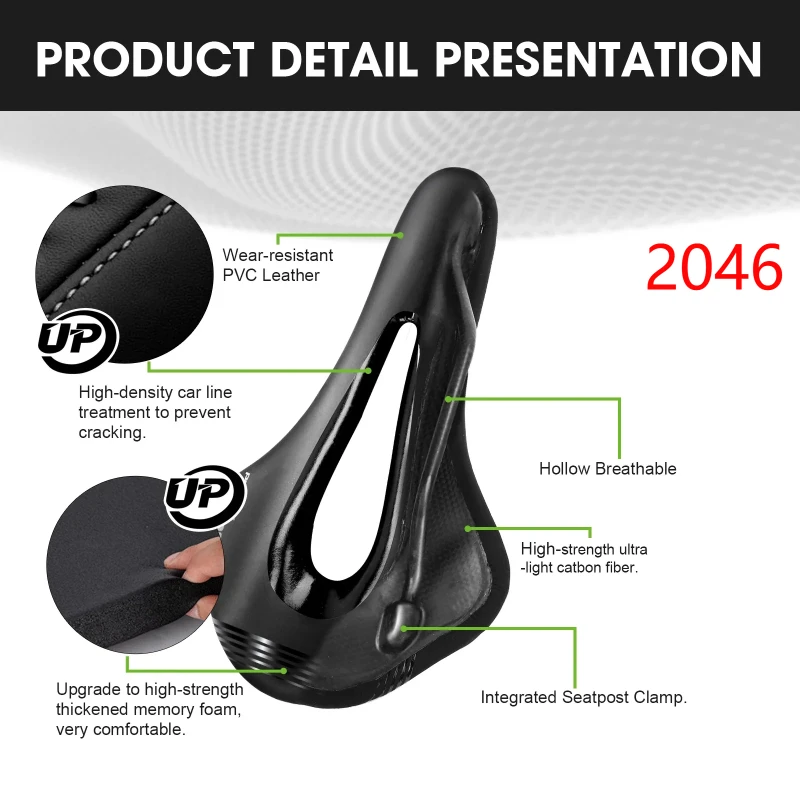 Углеродное Велосипедное Сиденье ультраудобное дышащее седло для горного и