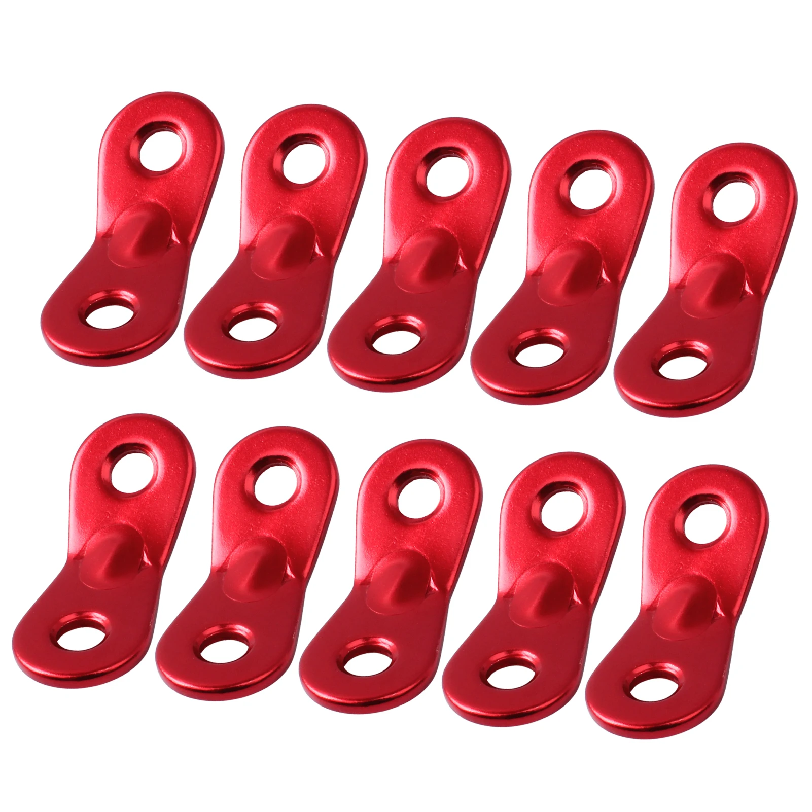 

10 шт., натяжители шнура из алюминиевого сплава с 2 отверстиями