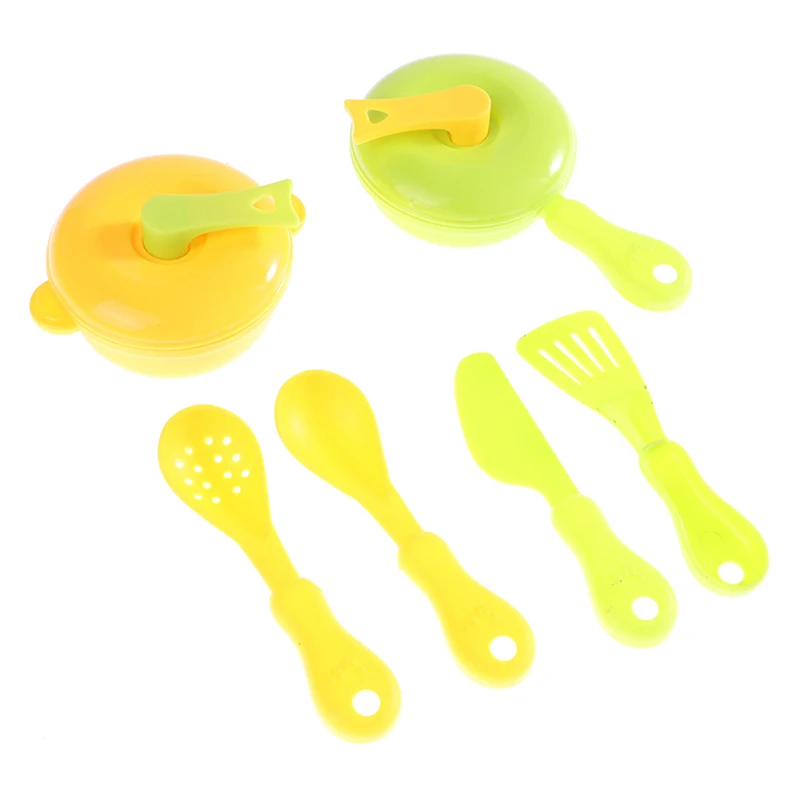 

1 Набор миниатюрная кухонная посуда для кукольного домика, пластиковая мини-посуда для еды, кастрюля, палочки для еды, ложка, модель фаст-фуда, аксессуары для сцены «сделай сам»